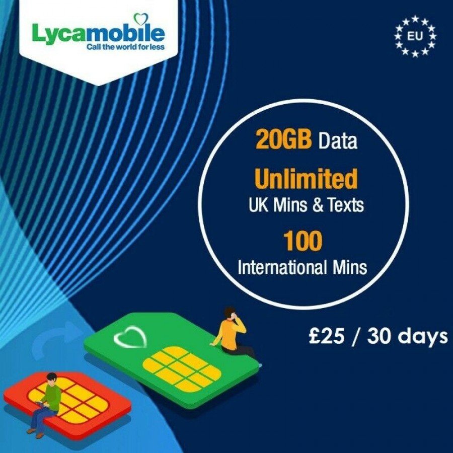 20gb-data-unlimited-uk-calls-texts-100-intnl-mins-lycamobile